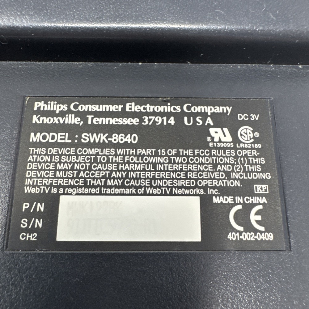 Vintage Philips Magnavox WebTV Receiver Internet Terminal Keyboard Set READ - Picture 4 of 10
